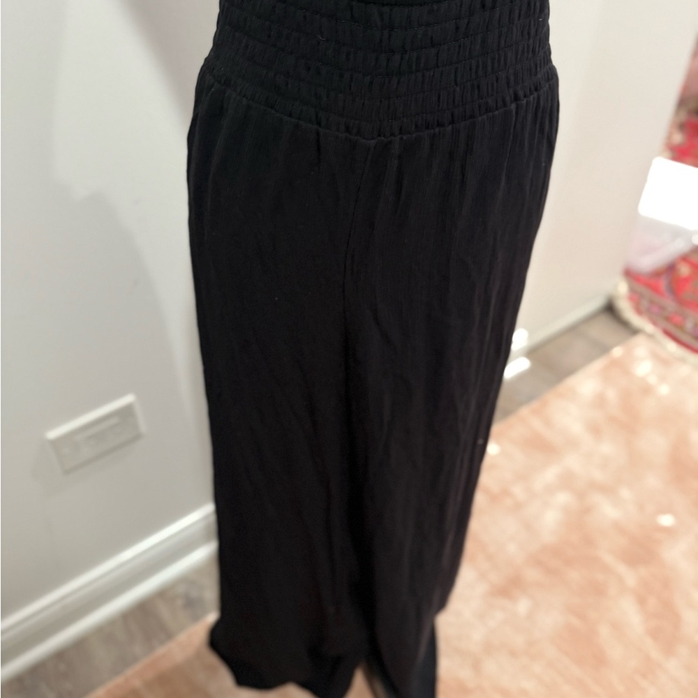 Swim coverup Black Wide-Leg Pants